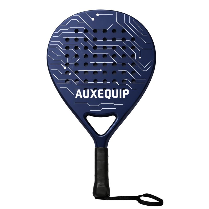 AOXEQUIP Padel Racket, Carbon Fiber Surface with EVA Memory Foam Core, Padel Racquet,Pala Padels(Navy Blue)