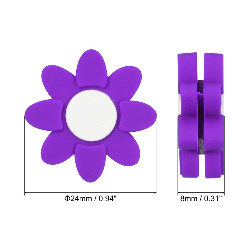 PATIKIL Tennis Racket Dampeners, 3 Pcs Soft Silicone Tennis Racquet Vibration Dampeners for Tennis Gift, Purple