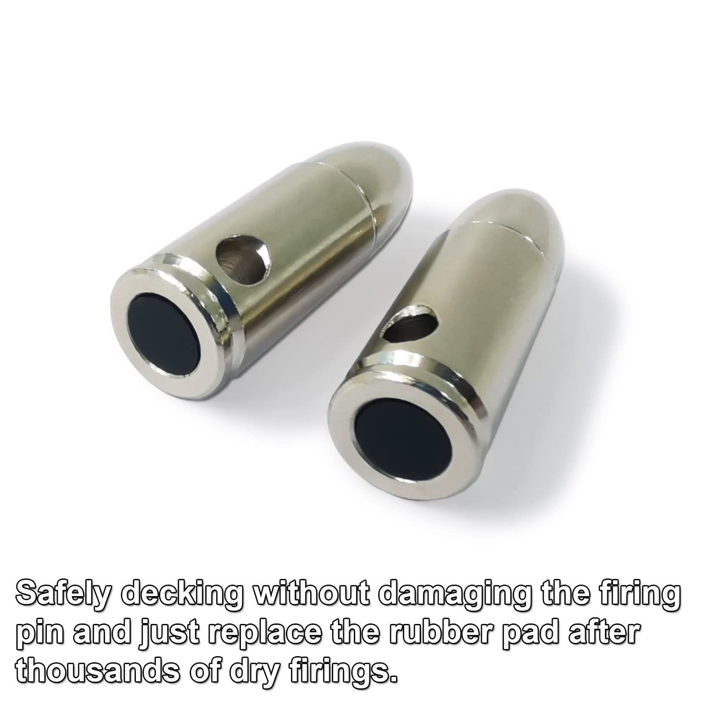 Angeebin Training Snap Caps for Dry Fire Training Dummy Rounds Practice Safe Loading Firing (9MM-10pcs)