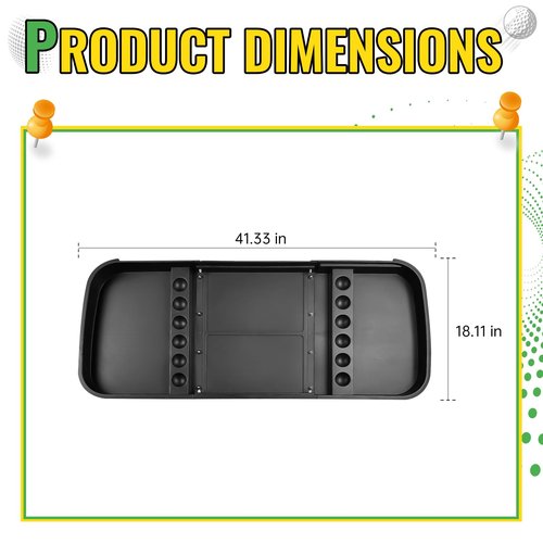 CYOOYC Under Seat Storage Tray for Yamaha G29 Electric Drive2 2007-2016 and 2016+, Golf Cart Organizer Accessories Durable ABS Basket Compatible with Original Trojan Battery