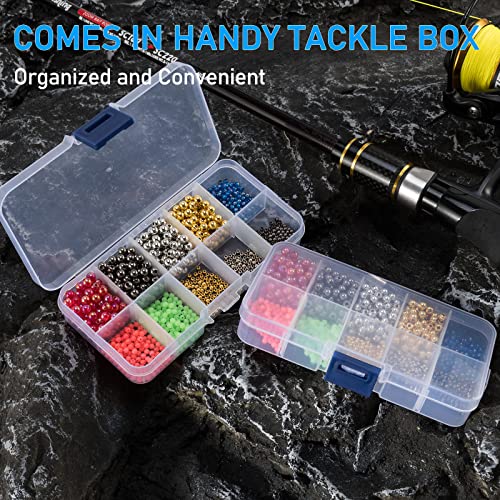 Fishing Bead Bait Eggs Kit - 1000pcs Floating Ball Stopper, 0.08/0.12/0.2 Inch