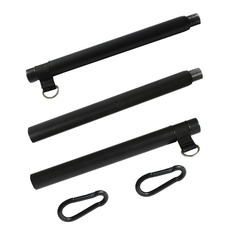 Portable Resistance Band Bar, Carbon Steel Resistance Bar for Resistance Bands, Dual Cable Machine Bar, Straight Bar Cable Attachment, MAX Weight Loading 60kg, Adjustable from 37" to 24.8"