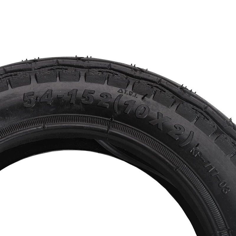 Small Electric Scooter 54-152 10x2 10" Tyre Tire + Tube with Angled Stem for Smart Self Balancing 2-wheel Scooter Folding Electric Bicycle