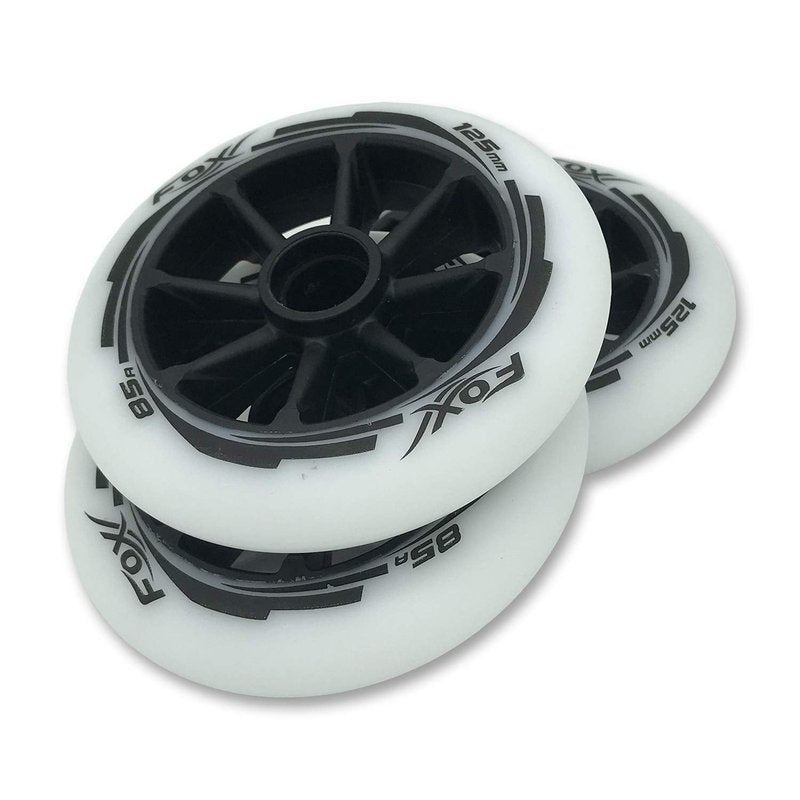 SzBlaZe 85 Pu 125mm * 24mm Inline Speed Roller Skate Wheels SHR Wheel Skates Racing Wheels Ruedas for Indoor Outdoor Wave Board Caster Board Street Surf (Pack of 3 Wheels)