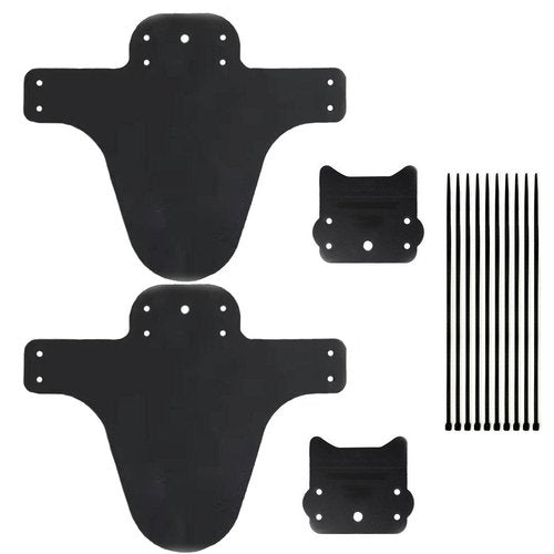 2 PCS Mountain Bike Fender Fits 26"/ 27.5"/ 29" Front and Rear Bicycle Mudguard, Mountain Bike and Fat Bike Wheel Sizes Bicycle Fender, Adjustable MTB Mudguard