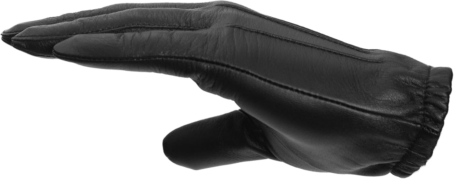 Pratt & Hart Guardia™ Men’s Black Leather Gloves - Perfect for Precision Tasks & Driving