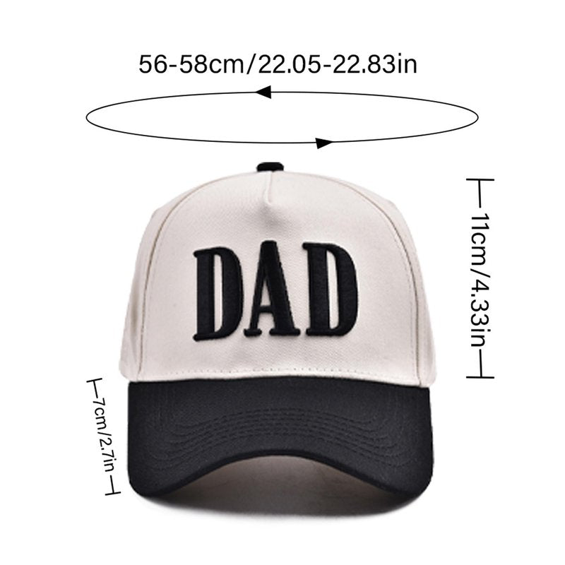 Bofemgt Mom and Dad Hats - 3D Embroidered Adjustable Cotton Baseball Caps Gift for Couples New Parents Black