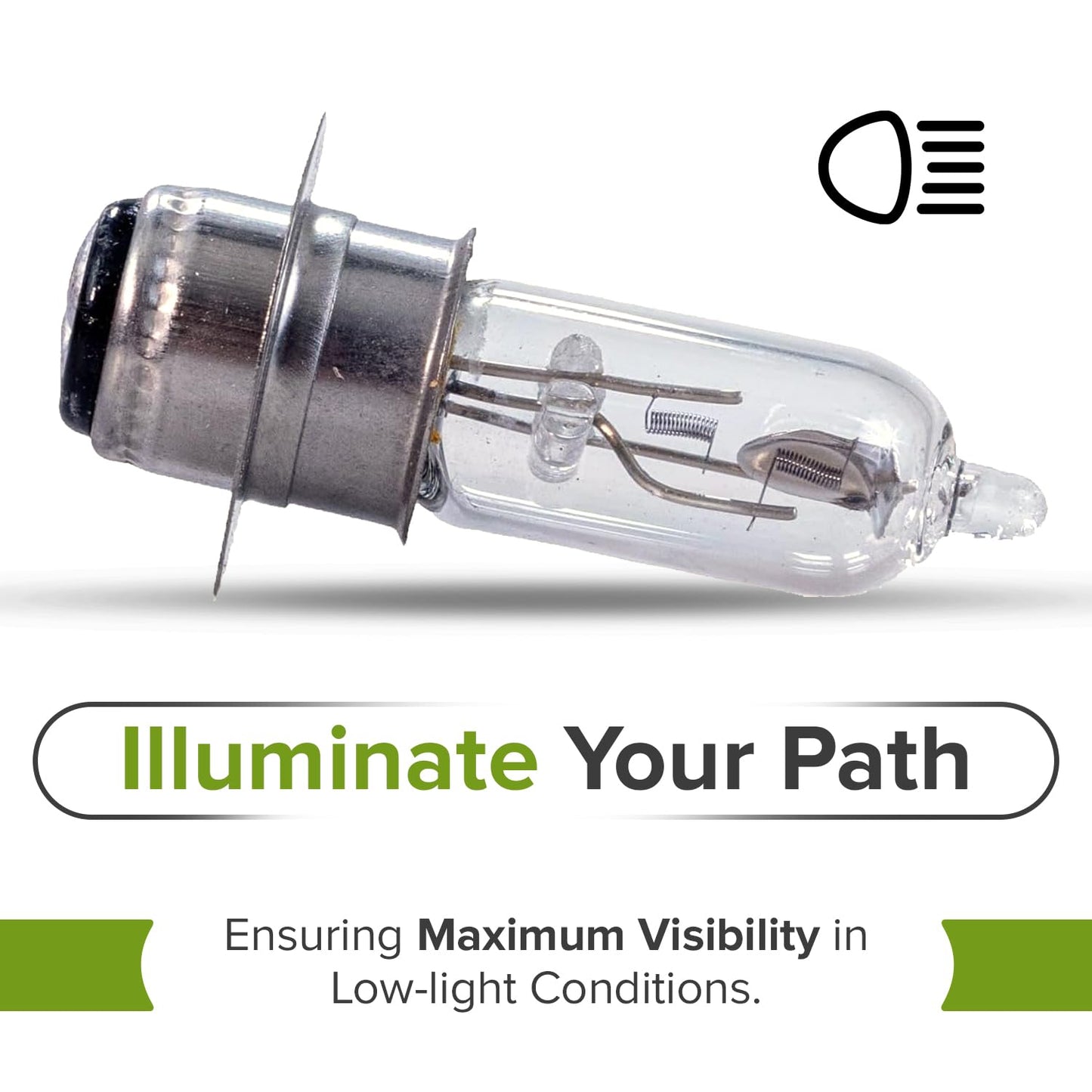 AlveyTech 12 Volt 35 Watt Headlight Bulb for Baja Mini Bikes