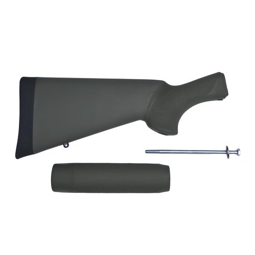 Hogue OverMolded Rubber Shotgun Stock and Forend for Remington 870 12 Gauge, OD Green - 08212