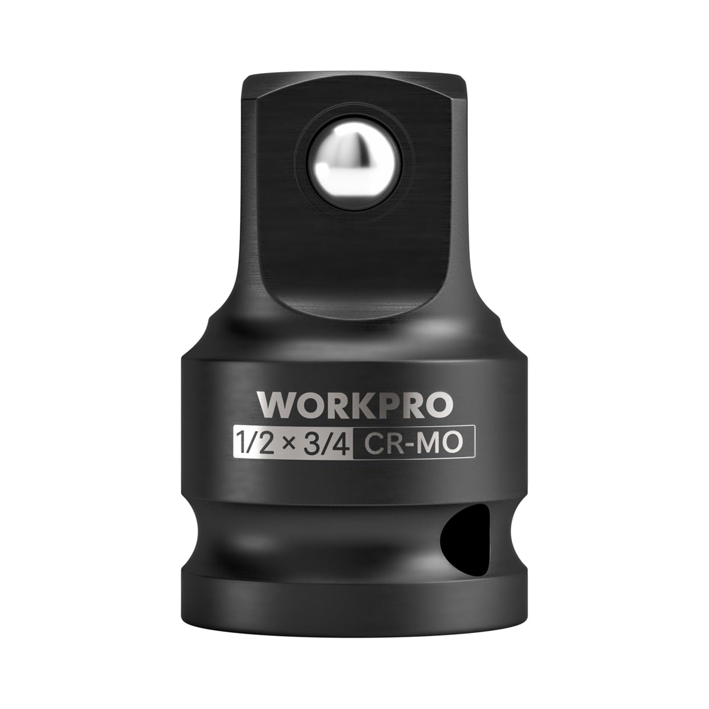 WORKPRO 1/2" F to 3/4" M Impact Socket Adapter, Cr-Mo Steel, Socket Adapter Set for Impact Driver Conversions, Square Drive Reducer for Impact Driver Wrench