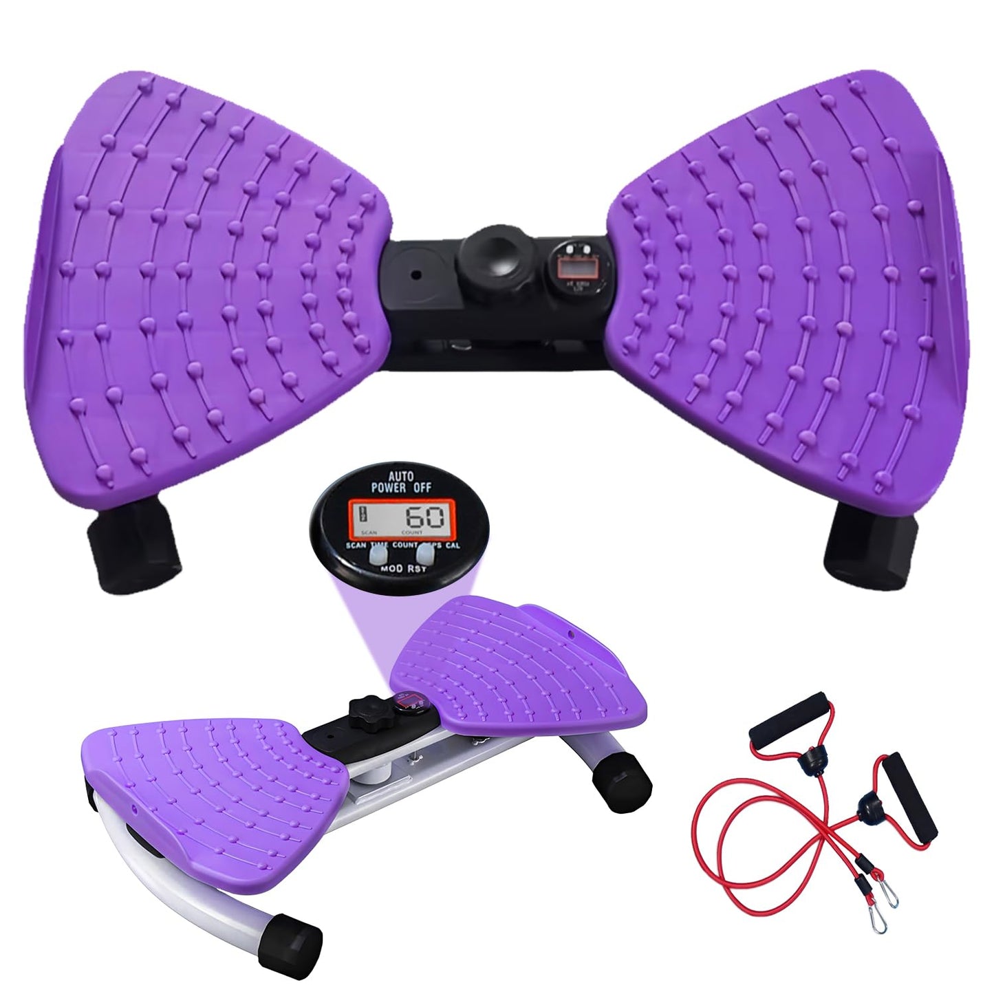Waist Twisting Fitness Tool, Adjustable Waist Twisting Machine For Women Men, Ab Twister Board, 330 Lbs Capacity & Led Digital Display, Home Gym Equipment