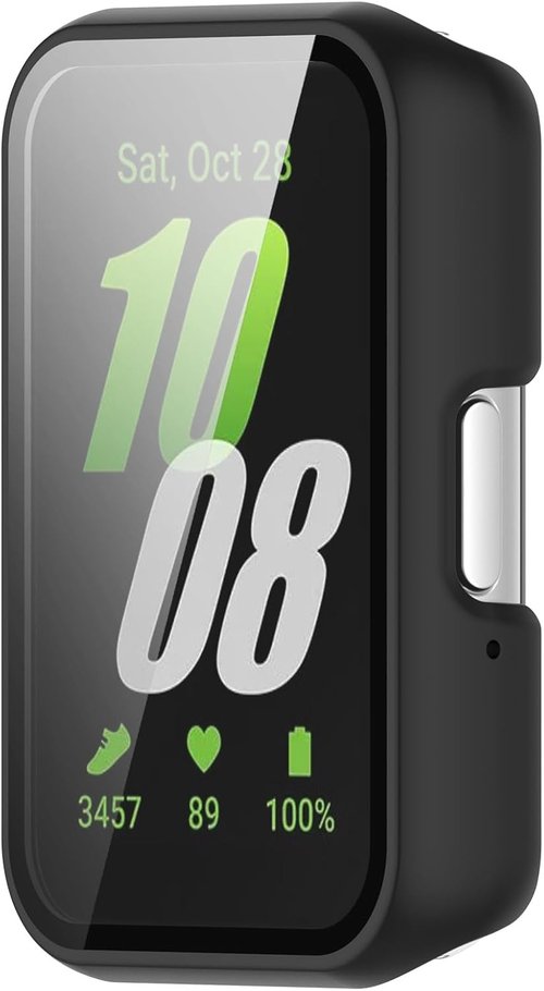 FanTEK Galaxy Fit 3 Watch Case - Scratch Resistant & Shock Absorbing, Matte Black for Men & Women