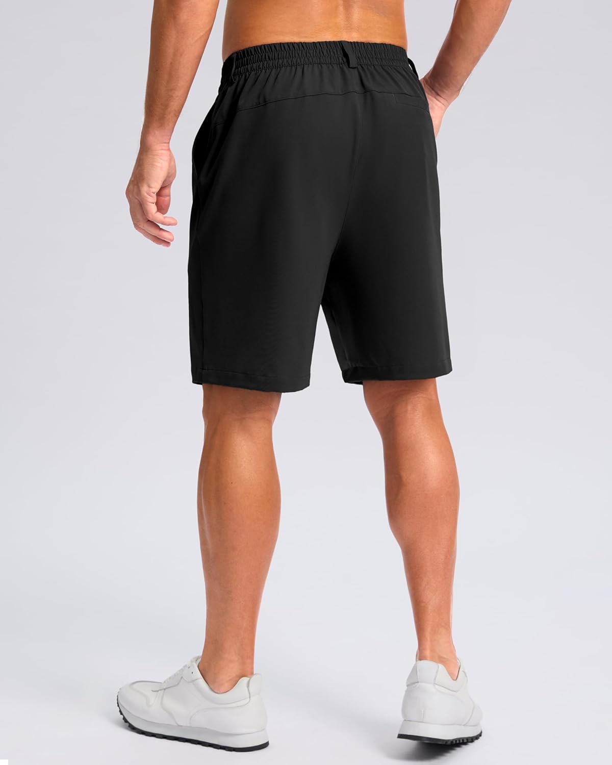 Pudolla Men's Casual Golf Shorts - Lightweight, Quick-Dry Fabric with 3 Pockets | Available in 5", 7", 9" Sizes
