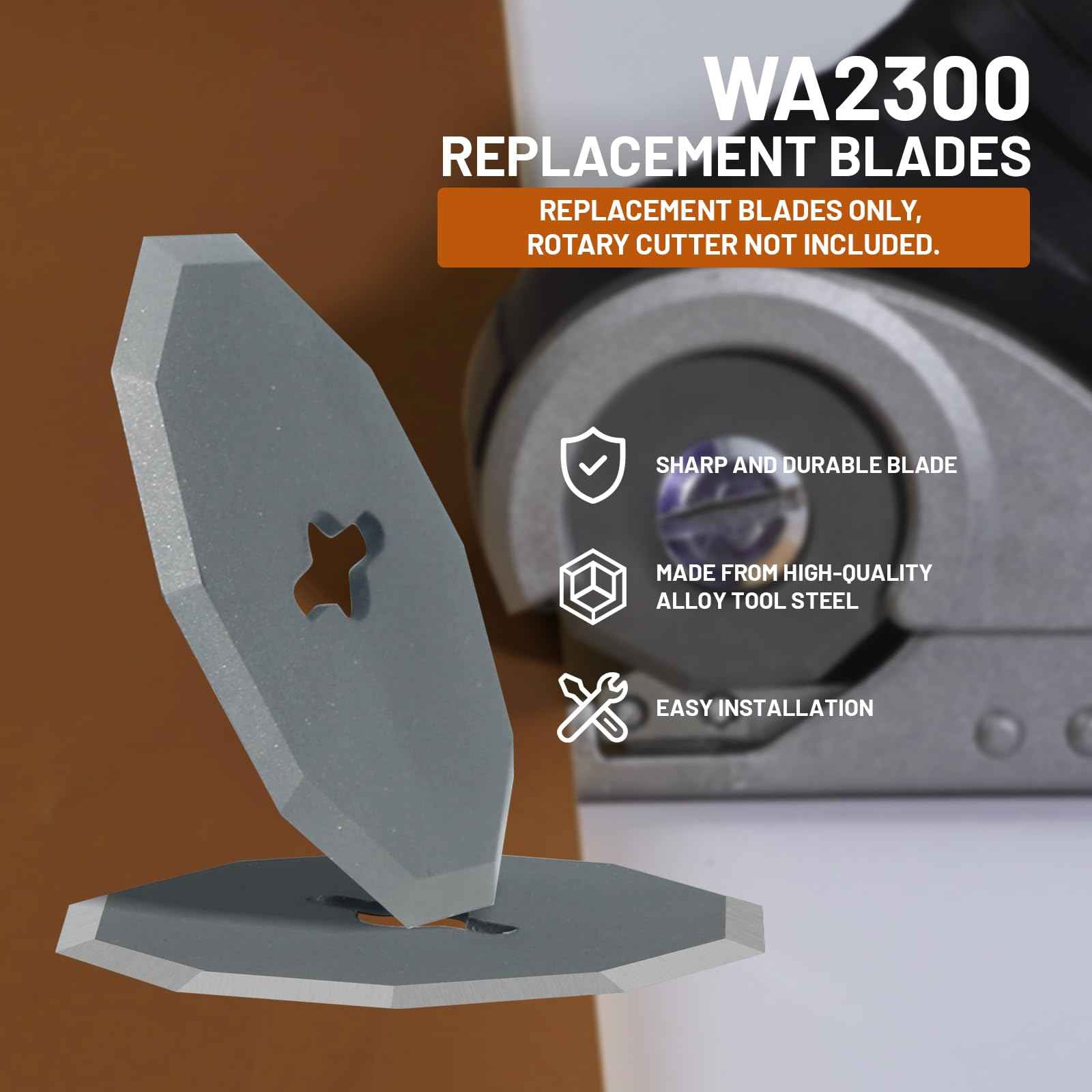 Replacement Blades Compatible with Worx Wx082l 4v Zipsnip Cordless Electric Scissors, WA2300 Replacement Rotary Blades Fit RC2600K,RC2601, RC2602, WX080L, WX081L (6 Pcs)