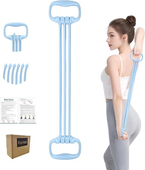 Figure 8 Resistance Band - Adjustable 15-90LBS for Women | Ideal for Arm & Back Exercises