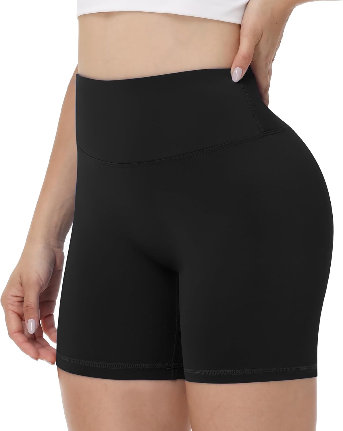Runhit Biker Shorts for Women - High Waisted No Front Seam Yoga & Gym Spandex | 3''/5''/8'' Sizes