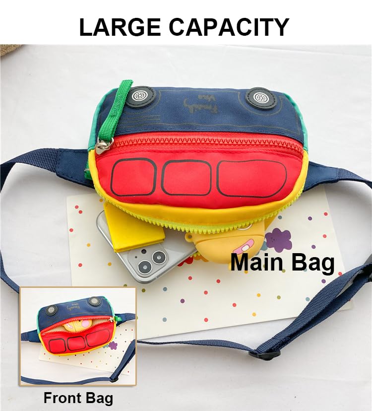 Kids Fanny Pack - Small Red Crossbody Bag for Boys