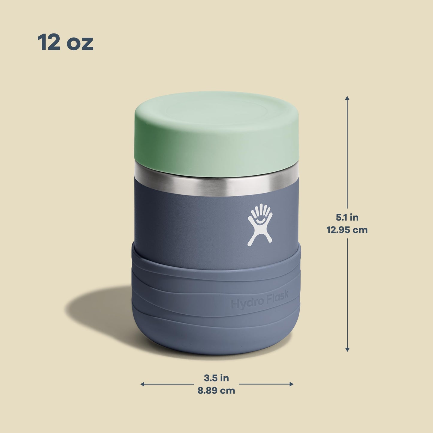 Hydro Flask Insulated Food Container - Snack Container for Kids and Lunch Box - 12 Oz Food Jar in Coconut Cream