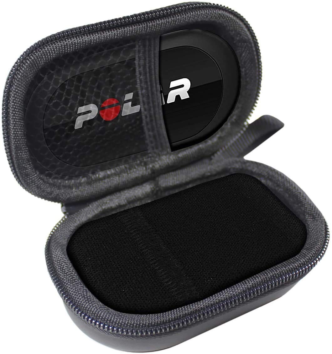 TUDIA EVA Empty Case for Heart Rate Monitor with Chest Strap Compatible with Polar H10, Zacurate Pro Series 500DL, 500BL Fingertip Pulse Oximeter Blood Oxygen Saturation Monitor[Case ONLY]