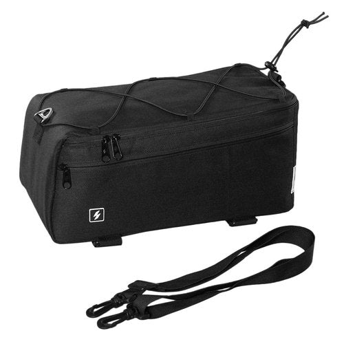 Lixada Multi Function Cycling Insulated Trunk Cooler Bag Bicycle Bike Rear Seat Bag Luggage Rack Pannier Bag (Black-2)