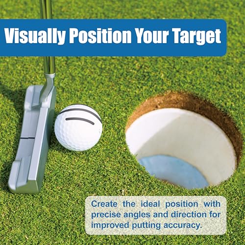 Dual-Tip Golf Ball Markers Set - 6 Pack with Carrying Case