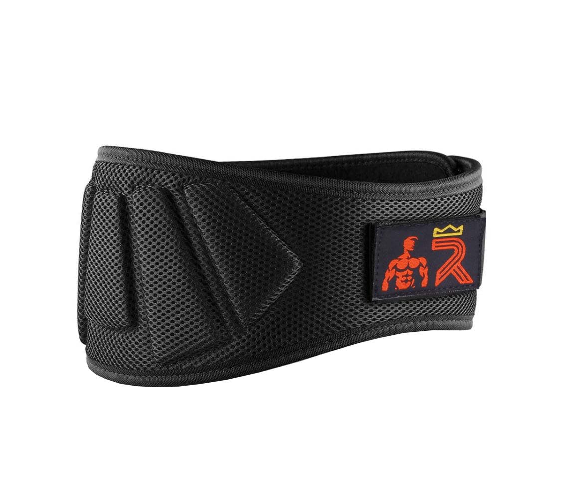 Workout Back Support for Lifting, Cross Training and Powerlifitng, Weightlifting Belt For Men and Women 6" Inch Auto-Lock Weight Lifting Back Support, Fitness Belt (BLACK, Medium)