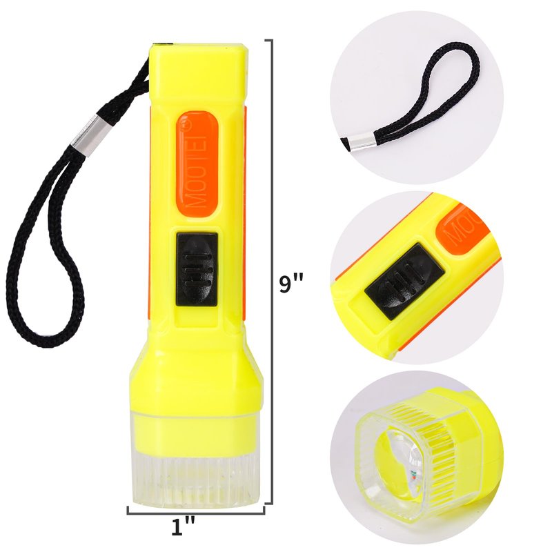 PROLOSO 30 Pcs Small Mini Flashlight Set Bulk Flashlight with Lanyard Battery Included Small Torch for Kids Camping Hiking Night Party Favors