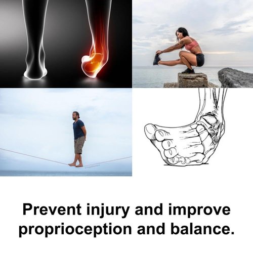 AcrobaX Balance Disc Trainer, 4-inch, Stainless Steel, for Acrobats, Athletes, Longevity, and Ankle Rehab for Balance Improvement, Adavanced Level Difficulty