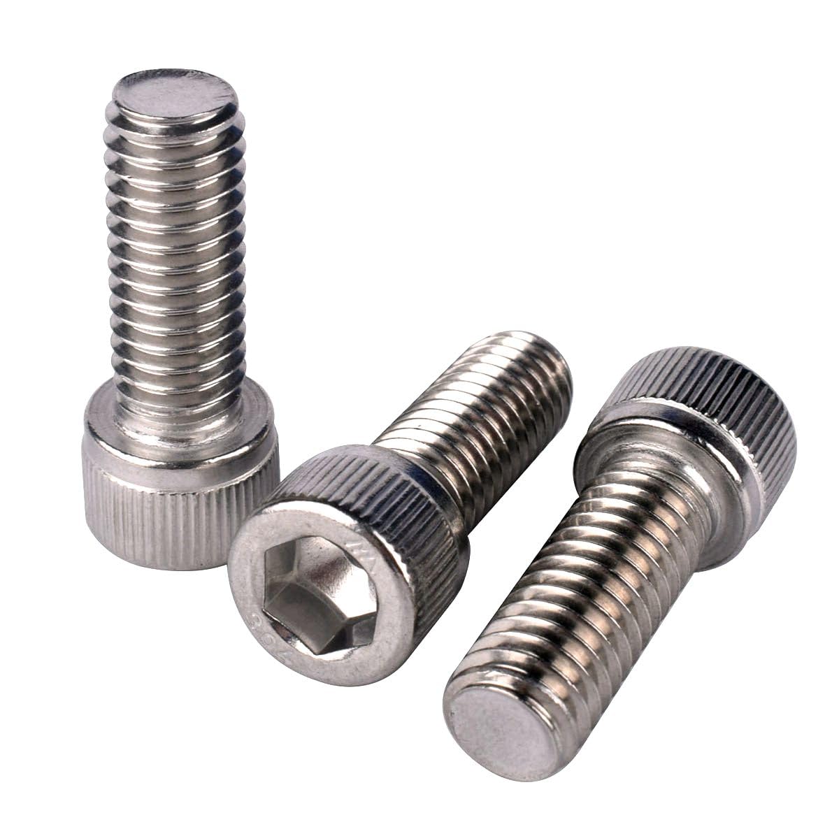 KOSJETHAS #10-24 x 3/4" Allen Hex Socket Head Screw Bolt, 304 Stainless Steel 18-8, UNC Machine Full Thread, Pack of 50