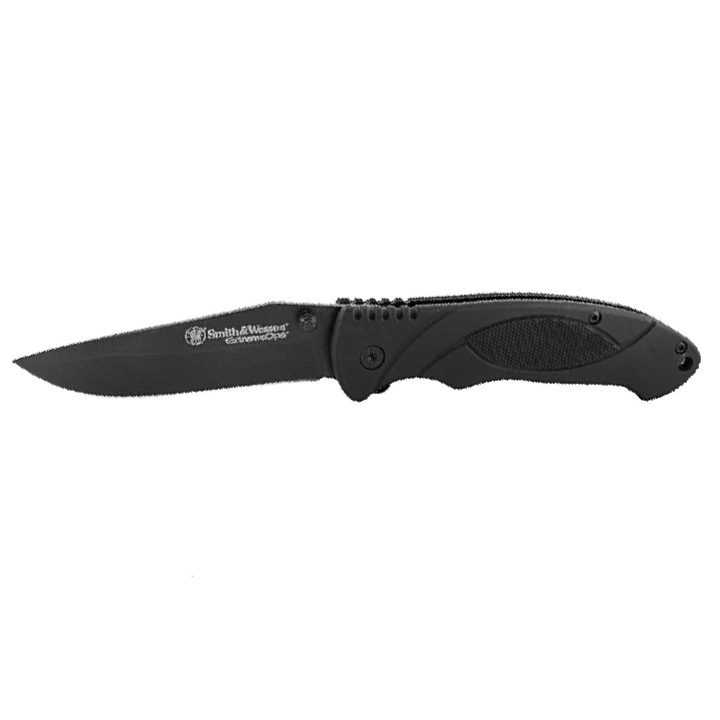 Smith & Wesson Extreme Ops SWA25 7.8in High Carbon S.S. Folding Knife with 3.3in Clip Point Blade and Aluminum Handle for Outdoor, Tactical, Survival and EDC