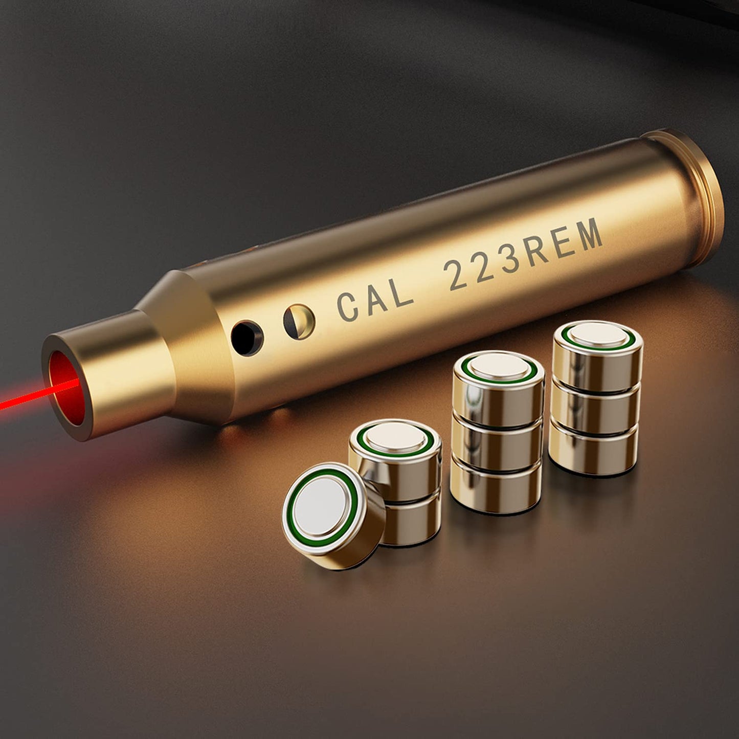 Marmot Bore Sight Cal .223 Rem 5.56mm Boresight 223 Bore Sight NATO Laser Boresighter for Cal 223 556 with 3 Sets of Batteries