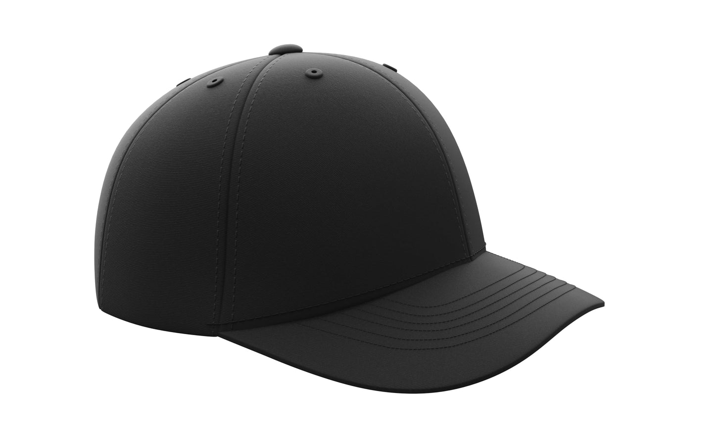 Great Call Athletics | Pro Flex Fit Umpire Hat | Baseball Softball Black or Navy Base Plate Combo NFHS Approved Ump Cap Poly Spandex Water Resistant (Large-XL, 6-Stitch (Combo), Black)