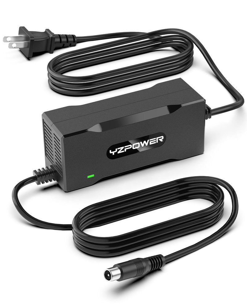 YZPOWER 42V 2A Scooter Charger for Segway Ninebot, Compatible with MAX G2 G30LP E2 Pro F65 F40 F30 D28 D40 ES2 ES4 E22 E45, Replacement Power Adapter for 36V Lithium Battery, RCA Round Charging Port