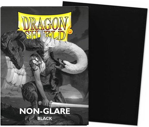 Dragon Shield | Matte Card Sleeves - 100 CT Non-Glare, Smooth & Durable | Compatible with Pokémon, Magic & More | Black