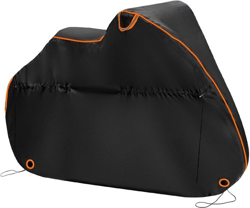 600D Oxford Cloth Bike Cover - Waterproof Outdoor Bicycle Protection | UV Resistant for Mountain/Road/Electric Bikes, 75L x 39W x 26H Inch (Black)