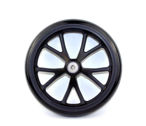 8 Inch Scooter PU Wheel With Bearings Kids Kickscooter Wheel Adult Scooter Replacement Spare Wheel Shopping Cart Solid Wheel (10spokes wheel)