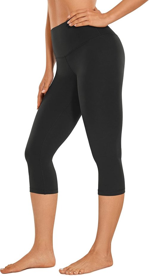 CRZ YOGA High Waisted Butterluxe Capris - Buttery Soft 17-Inch Workout Leggings for Ultimate Comfort