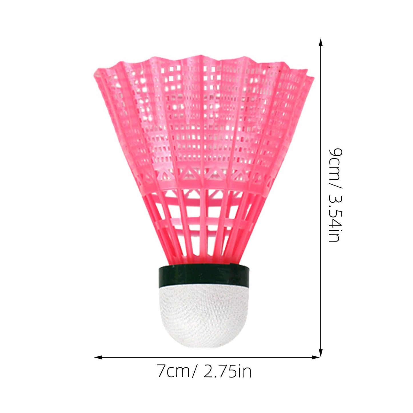 BIUDECO 6-Pack Badminton Shuttlecocks for Indoor Outdoor Play Durable Nylon Birdies for School Training Exercise Fitness Activities