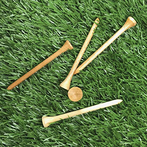 Deluxe 3-1/4 Inch Golf Tees - 400 Count Solid Hardwood