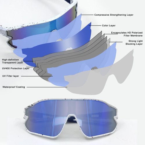 Kids Sunglasses – Boys Sunglasses for Age 8-10, UV400 Protection Youth Baseball Glasses & Sport glasses, Lightweight Durable Design for Outdoor Activities, Great for Cycling, Running, and Fun (Red)