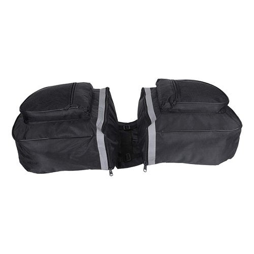 Pissente Rear Rack Bag, 25L Double Side Cycling Saddle Bag with Reflective Strips for All Cycling Rear Rack Sizes