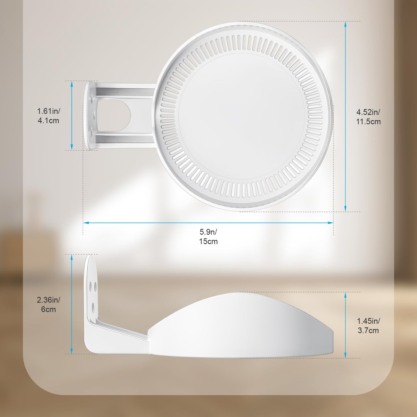 Wall Mount Bracket for TP-Link Deco X55/AX3000/X20/X50/X60/X4300 Pro/X5000/X5400 Pro/W3600/W4500/W6000 (1-Pack)