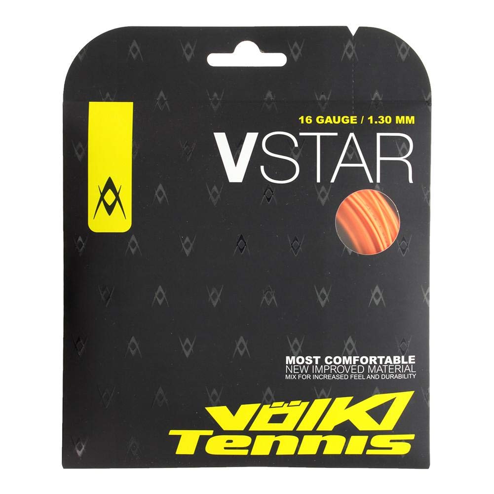 Volkl V-Star | Tennis Racquet String | Spin & Control | Smooth Finish Co-Polymer String