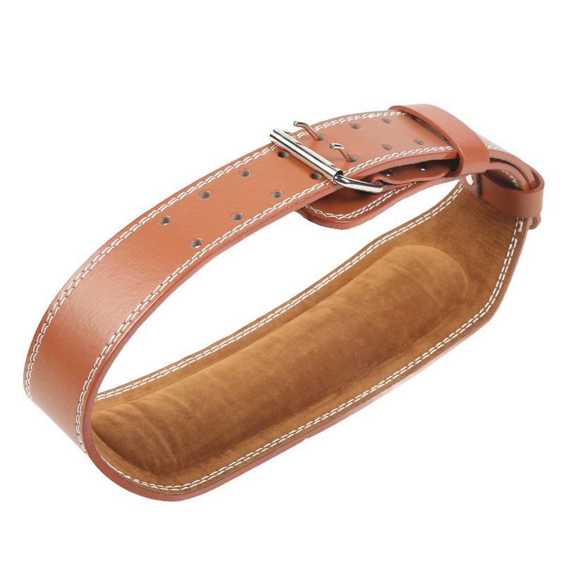 Weight Lifting Belt, Imitation Cowhide Weightlifting Waist Belt Widen Gym Belts for Weightlifting Powerlifting Strength Training Squat Deadlift Workout Waist Support(Brown)