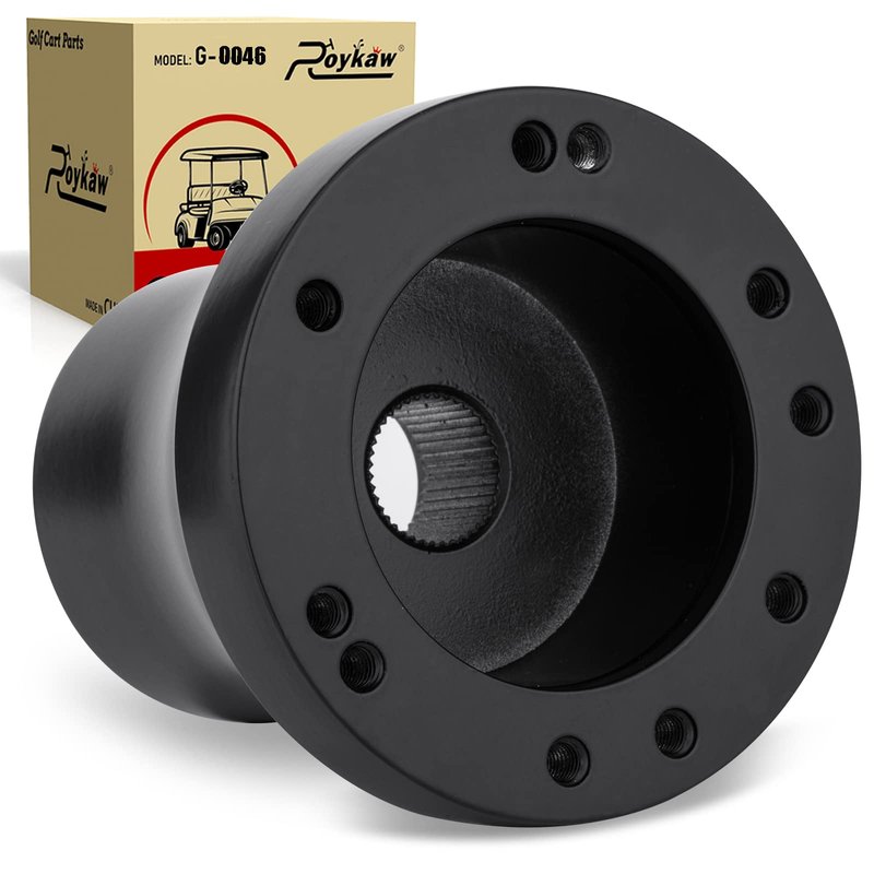 Roykaw Golf Cart Steering Adapter Compatible with Club Car DS Black