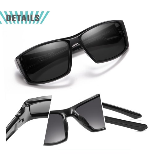 DUCO Polarized Sports Sunglasses for Men Women UV400 Protection Lightweight TR90 Cycling Glasses for Fishing Driving Running F103