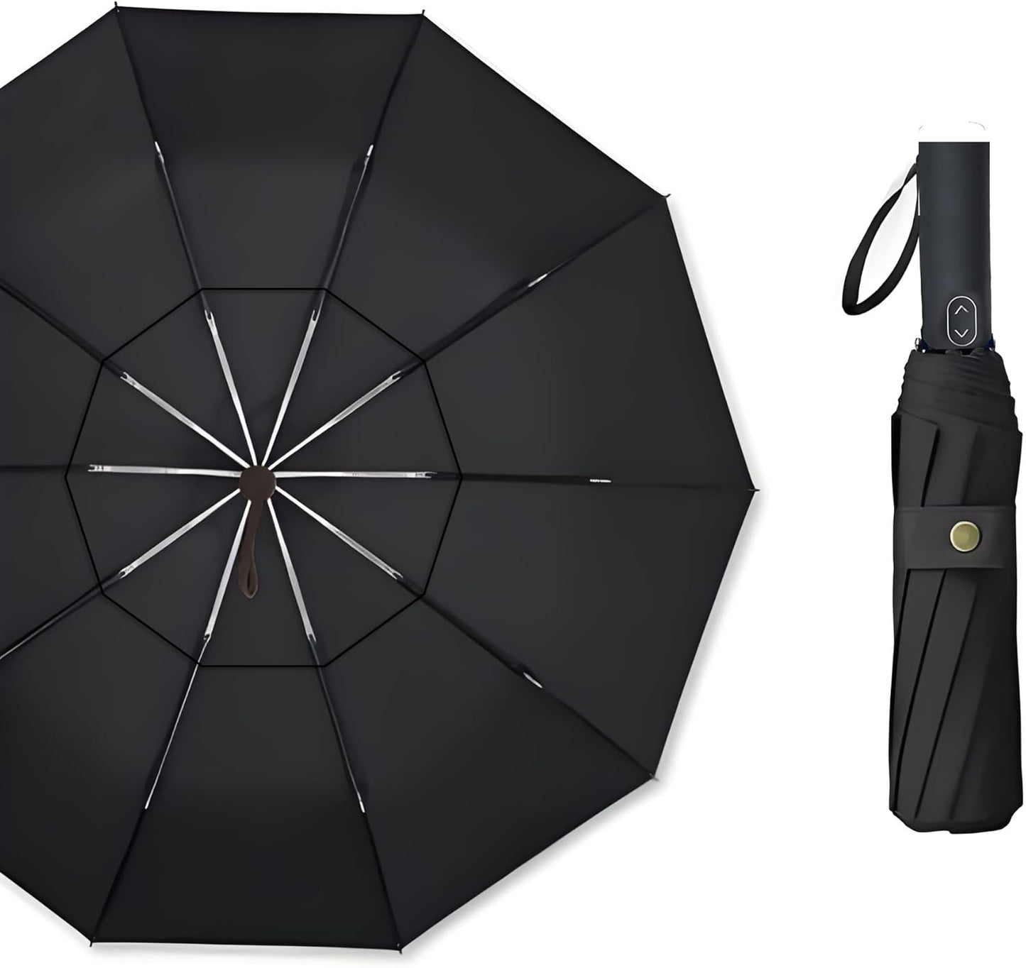 MRTLLOA Large Folding Golf Umbrella - Oversized Double Canopy, Windproof Design | 49/54/62 Inch