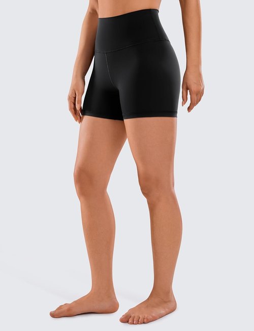 CRZ YOGA Biker Shorts - Naked Feeling High Waist Spandex for Yoga & Gym | 4'' Women's Fit