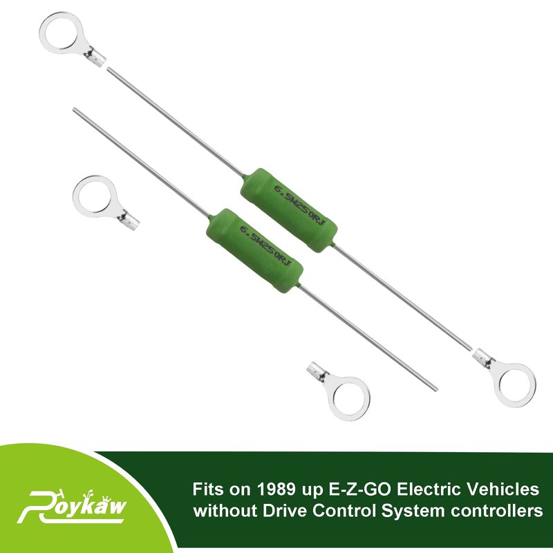 Roykaw Golf Cart Solenoid Resistor Assembly for EZGO 1989-Up Electric Models, Replaces OEM # 21764G1