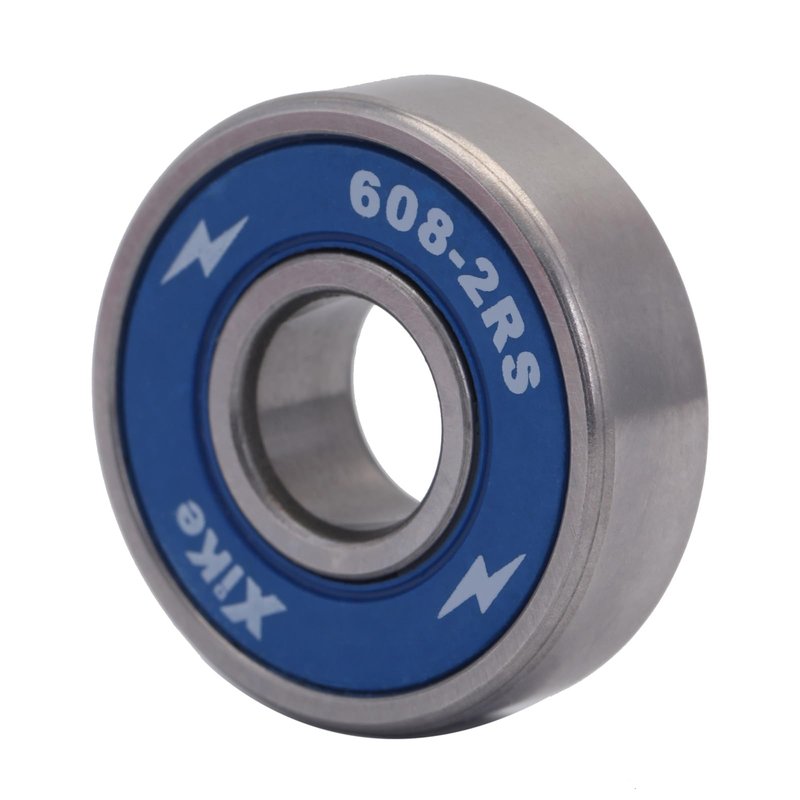XiKe 8-Pack 608-2RS Skateboard Bearings, Blue, High-Speed 8x22x7mm, Durable Double Rubber Sealed, Fit for Longboards, Inline & Roller Skates, Spinners Etc